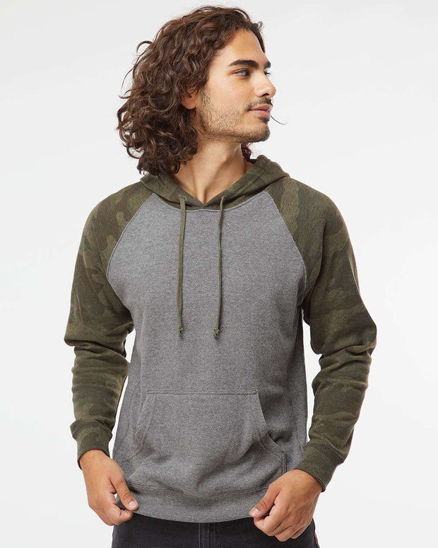 Independent Trading Co. - Special Blend Raglan Hooded Sweatshirt - PRM33SBP