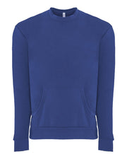 Next Level - Santa Barbara Pocket Crewneck Sweatshirt - 9001
