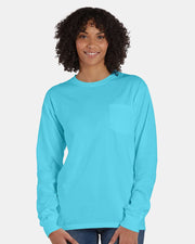ComfortWash by Hanes Garment-Dyed Long Sleeve T-Shirt With a Pocket - GDH250