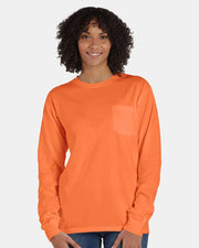 ComfortWash by Hanes Garment-Dyed Long Sleeve T-Shirt With a Pocket - GDH250