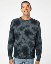 Independent Trading Co. - Midweight Tie-Dyed Crewneck Sweatshirt - PRM3500TD