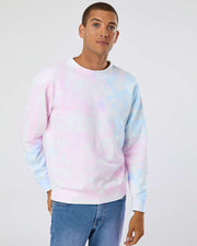 Independent Trading Co. - Midweight Tie-Dyed Crewneck Sweatshirt - PRM3500TD