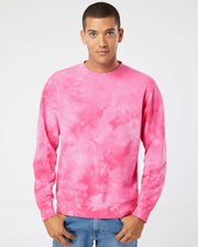 Independent Trading Co. - Midweight Tie-Dyed Crewneck Sweatshirt - PRM3500TD