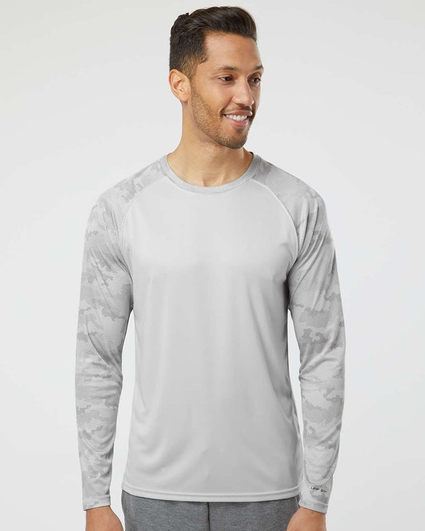 Paragon Cayman Performance Camo Colorblocked Long Sleeve T-Shirt - 216
