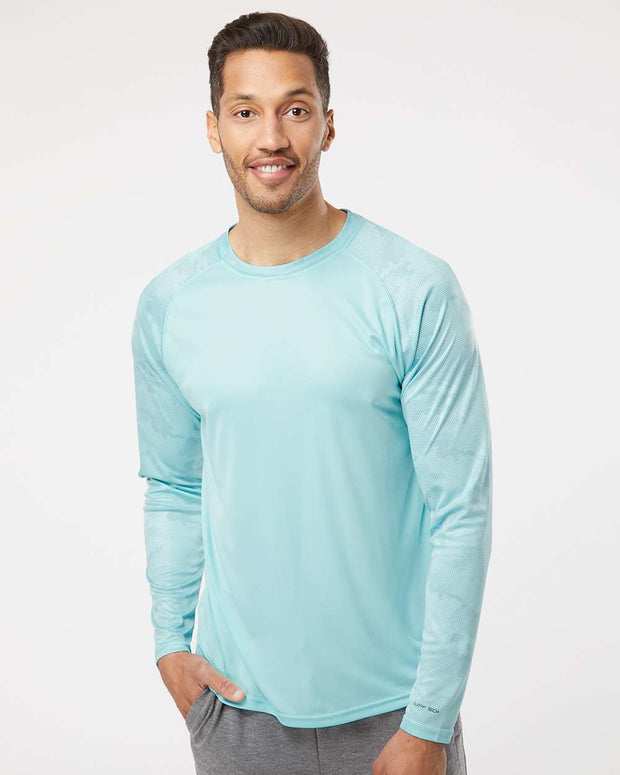 Paragon Cayman Performance Camo Colorblocked Long Sleeve T-Shirt - 216