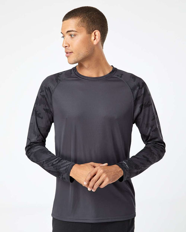 Paragon Cayman Performance Camo Colorblocked Long Sleeve T-Shirt - 216
