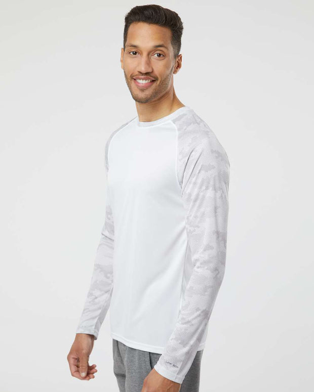 Paragon Cayman Performance Camo Colorblocked Long Sleeve T-Shirt - 216