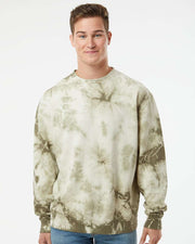 Independent Trading Co. - Midweight Tie-Dyed Crewneck Sweatshirt - PRM3500TD