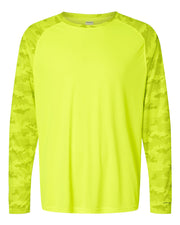 Paragon Cayman Performance Camo Colorblocked Long Sleeve T-Shirt - 216