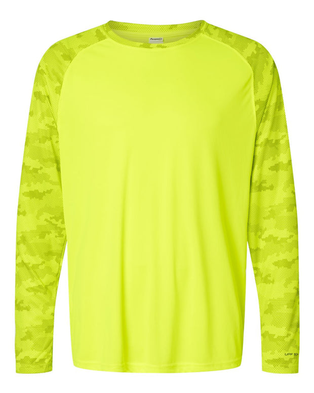 Paragon Cayman Performance Camo Colorblocked Long Sleeve T-Shirt - 216