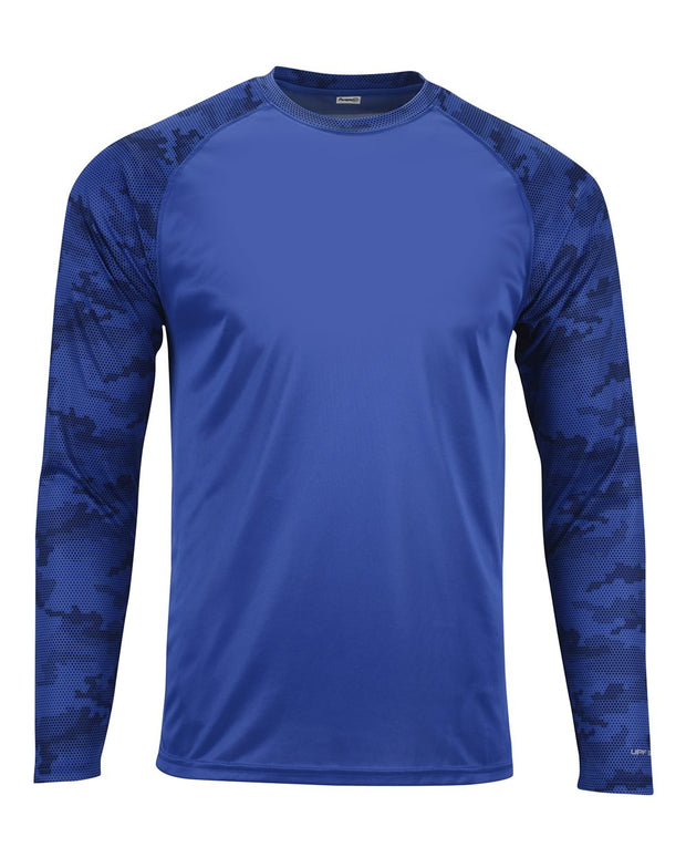 Paragon Cayman Performance Camo Colorblocked Long Sleeve T-Shirt - 216