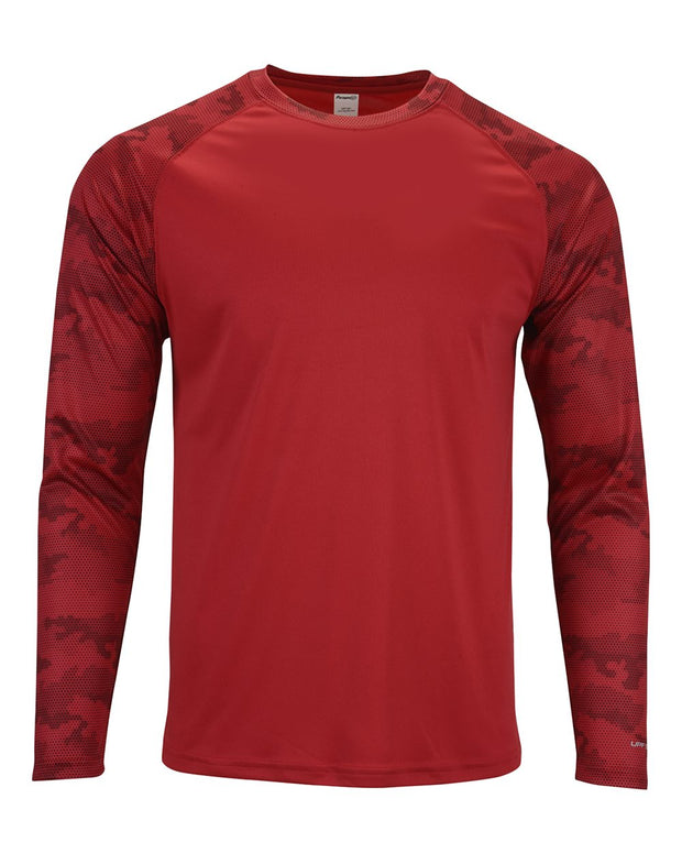 Paragon Cayman Performance Camo Colorblocked Long Sleeve T-Shirt - 216