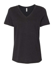BELLA + CANVAS - Women's Relaxed Heather CVC V-Neck Tee - 6405CVC