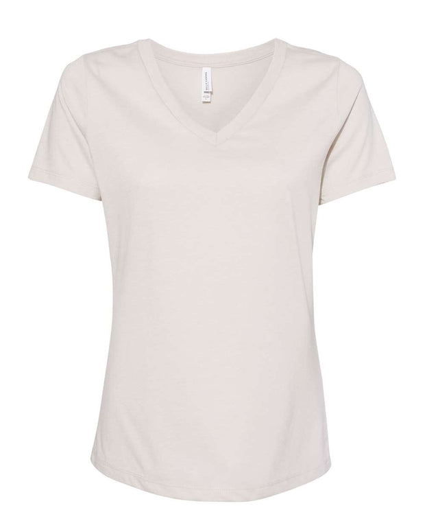 BELLA + CANVAS - Women's Relaxed Heather CVC V-Neck Tee - 6405CVC