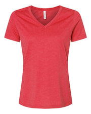 BELLA + CANVAS - Women's Relaxed Heather CVC V-Neck Tee - 6405CVC