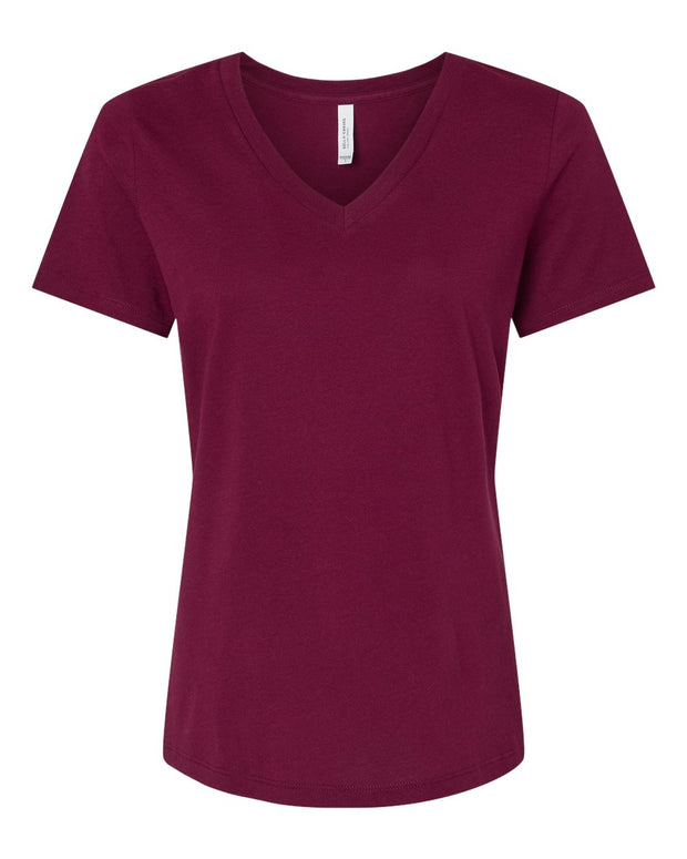 BELLA + CANVAS Women’s Relaxed Jersey V-Neck Tee 6405