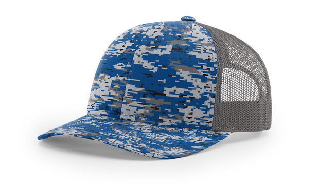 Richardson 112P Camo ROYAL DIGITAL CAMO/CHARCOAL