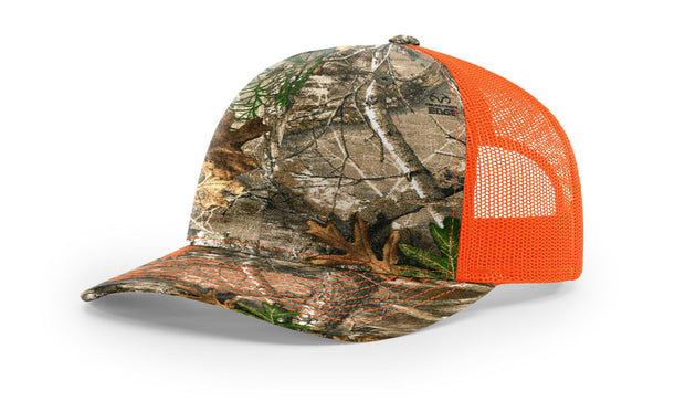 Richardson 112P Camo REALTREE EDGE/NEON ORANGE