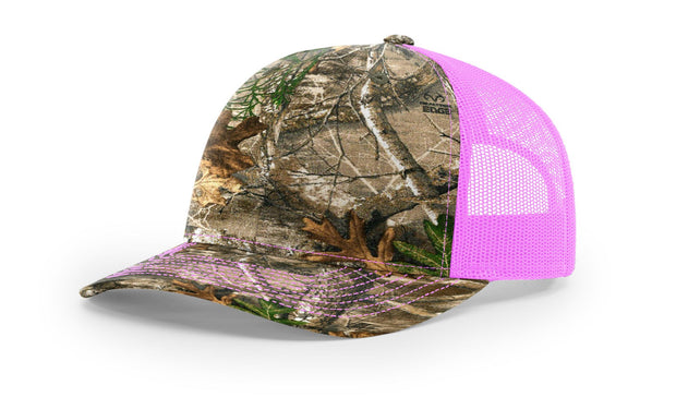 Richardson 112P Camo REALTREE EDGE/NEON PINK