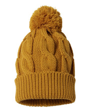 Richardson 141 Chunk Twist Knit Beanie with Cuff & Pom 141R