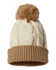 Richardson 141 Chunk Twist Knit Beanie with Cuff & Pom 141R