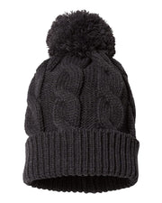 Richardson 141 Chunk Twist Knit Beanie with Cuff & Pom 141R