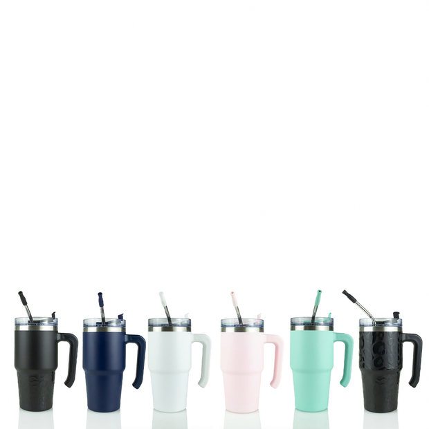 20oz POWDER COATED GRIPPY TUMBLER