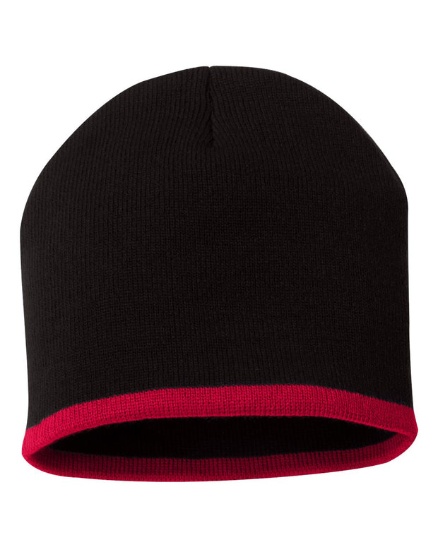 Sportsman SP09 - 8" Bottom-Striped Knit Beanie