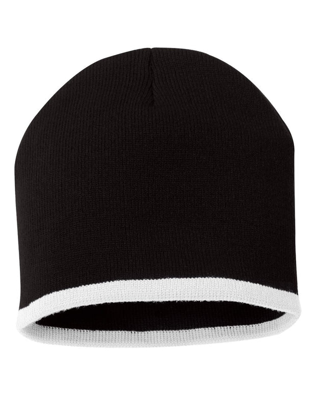 Sportsman SP09 - 8" Bottom-Striped Knit Beanie