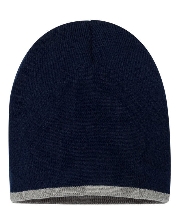 Sportsman SP09 - 8" Bottom-Striped Knit Beanie