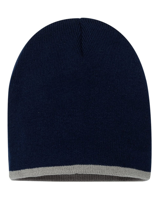 Sportsman SP09 - 8" Bottom-Striped Knit Beanie