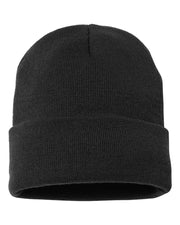 Sportsman SP12JL - Jersey Lined 12" Cuffed Beanie, Knit Cap
