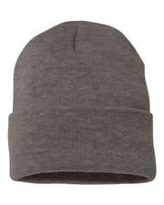Sportsman SP12JL - Jersey Lined 12" Cuffed Beanie, Knit Cap