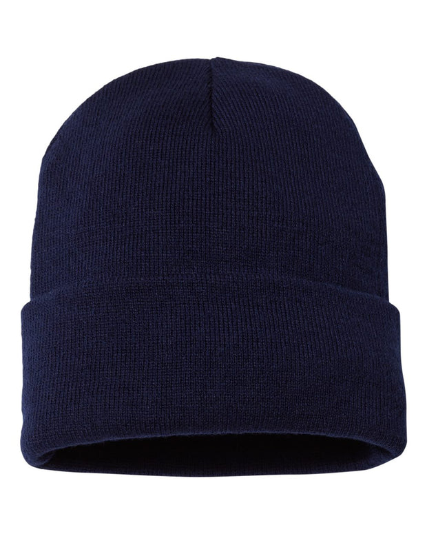 Sportsman SP12JL - Jersey Lined 12" Cuffed Beanie, Knit Cap