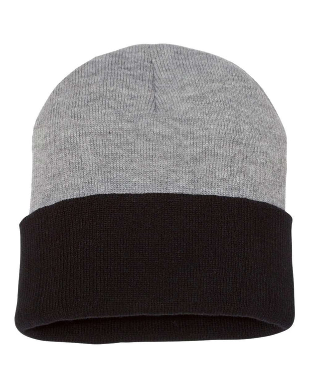 Sportsman SP12T - Colorblocked 12" Cuffed Beanie, Knit Cap