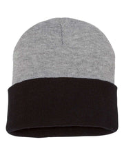 Sportsman SP12T - Colorblocked 12" Cuffed Beanie, Knit Cap