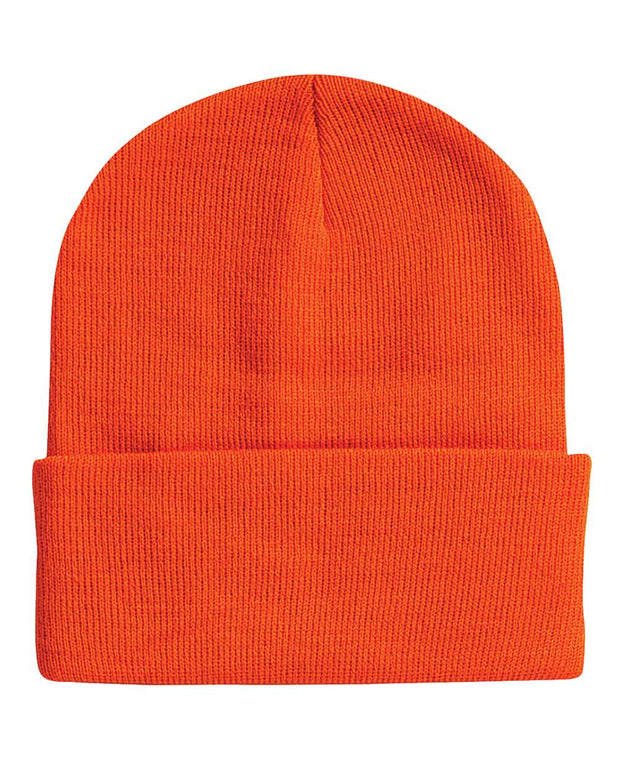 Sportsman SP12 - Beanie, Knit Cap, 12", Long Beanie, Blank Beanies, Bulk Beanies, Wholesale Beanies - SP12
