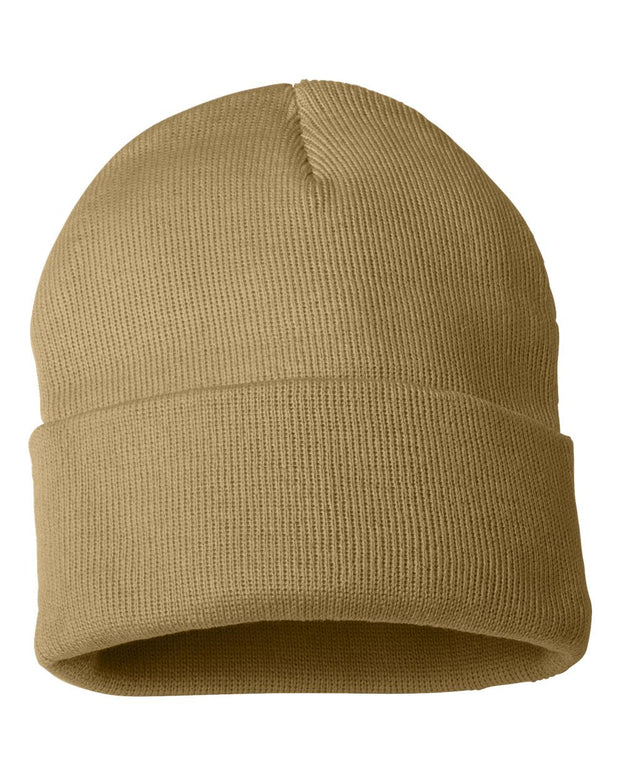 Sportsman SP12 - Beanie, Knit Cap, 12", Long Beanie, Blank Beanies, Bulk Beanies, Wholesale Beanies - SP12