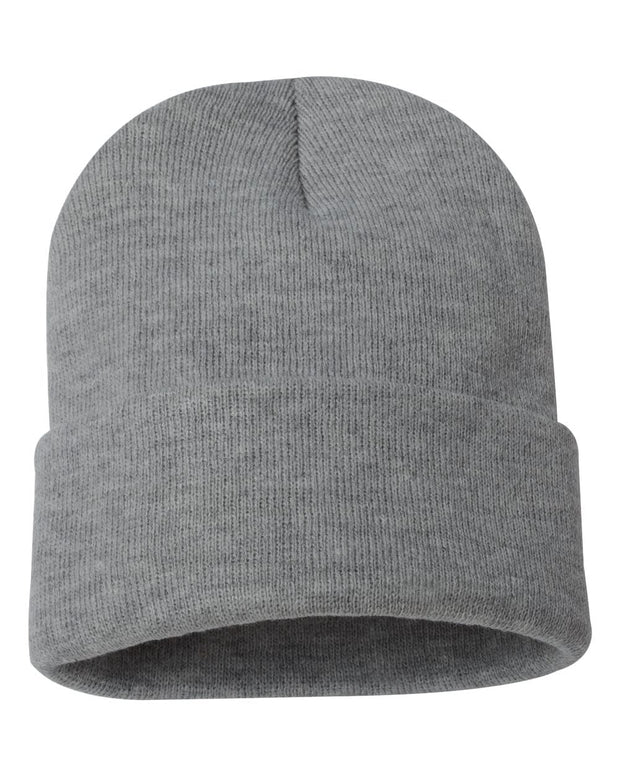 Sportsman SP12 - Beanie, Knit Cap, 12", Long Beanie, Blank Beanies, Bulk Beanies, Wholesale Beanies - SP12