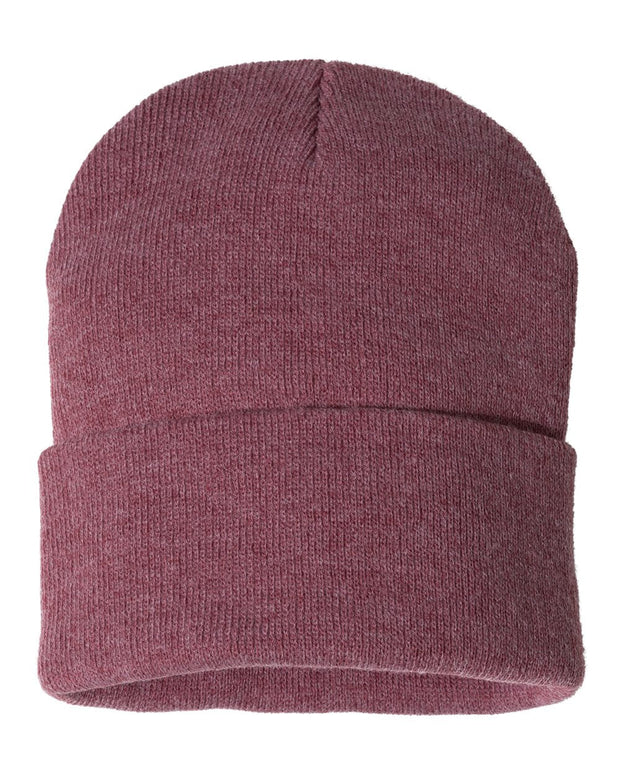 Sportsman SP12 - Beanie, Knit Cap, 12", Long Beanie, Blank Beanies, Bulk Beanies, Wholesale Beanies - SP12