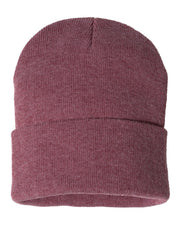 Sportsman SP12 - Beanie, Knit Cap, 12", Long Beanie, Blank Beanies, Bulk Beanies, Wholesale Beanies - SP12