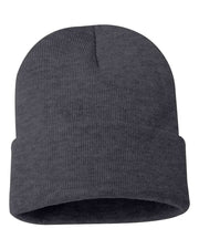 Sportsman SP12 - Beanie, Knit Cap, 12", Long Beanie, Blank Beanies, Bulk Beanies, Wholesale Beanies - SP12