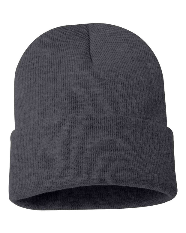 Sportsman SP12 - Beanie, Knit Cap, 12", Long Beanie, Blank Beanies, Bulk Beanies, Wholesale Beanies - SP12