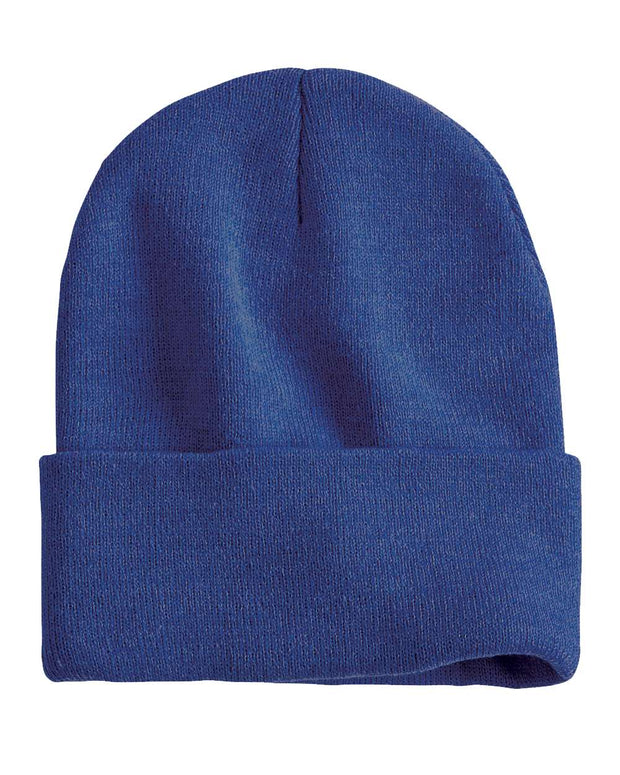Sportsman SP12 - Beanie, Knit Cap, 12", Long Beanie, Blank Beanies, Bulk Beanies, Wholesale Beanies - SP12