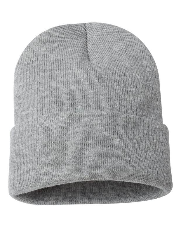 Sportsman SP12 - Beanie, Knit Cap, 12", Long Beanie, Blank Beanies, Bulk Beanies, Wholesale Beanies - SP12