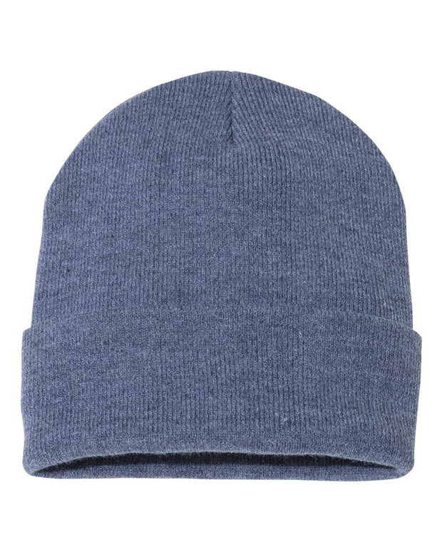 Sportsman SP12 - Beanie, Knit Cap, 12", Long Beanie, Blank Beanies, Bulk Beanies, Wholesale Beanies - SP12