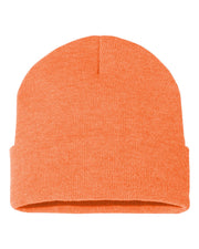 Sportsman SP12 - Beanie, Knit Cap, 12", Long Beanie, Blank Beanies, Bulk Beanies, Wholesale Beanies - SP12