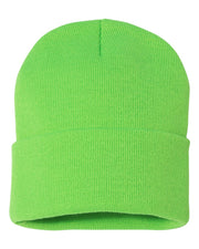 Sportsman SP12 - Beanie, Knit Cap, 12", Long Beanie, Blank Beanies, Bulk Beanies, Wholesale Beanies - SP12