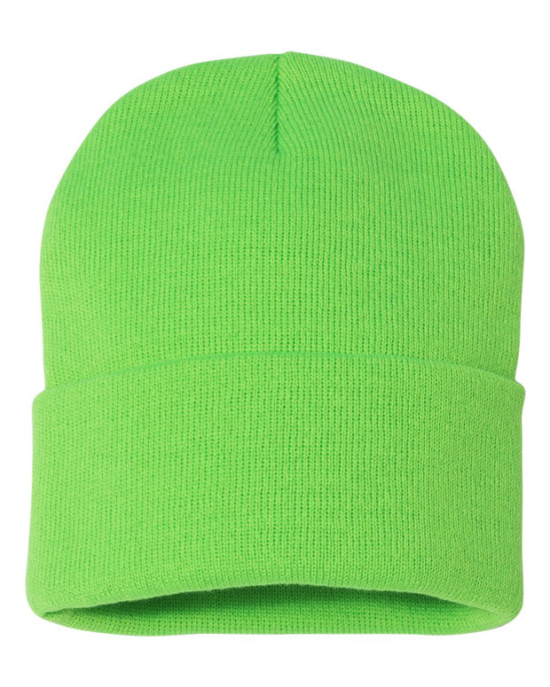 Sportsman SP12 - Beanie, Knit Cap, 12", Long Beanie, Blank Beanies, Bulk Beanies, Wholesale Beanies - SP12