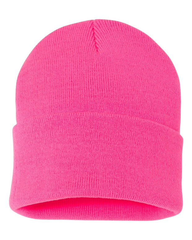 Sportsman SP12 - Beanie, Knit Cap, 12", Long Beanie, Blank Beanies, Bulk Beanies, Wholesale Beanies - SP12